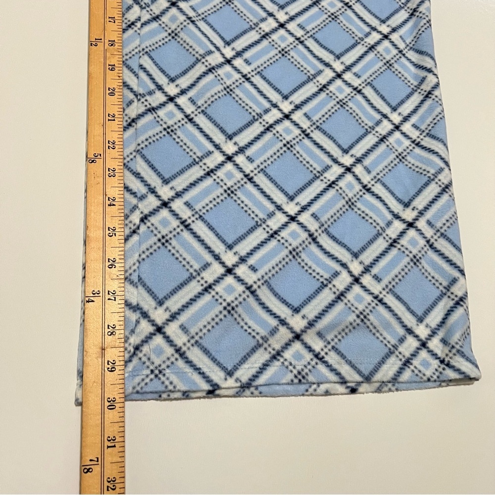NWT wild fable Women's Microfleece Straight Legs Pajama Pants- Blue Plaid XXL - Picture 6 of 12